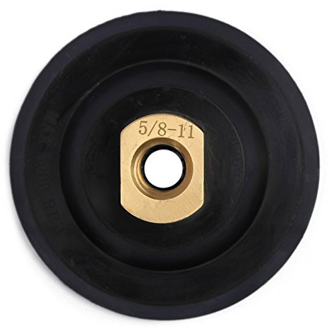 4 Inch Rubber Backer Pad/Hook and Loop Backing Pad with Arbor M14 for Grinder Polishing Disc