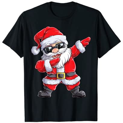 Dabbing Weihnachtsmann Weihnachten Christmas Gifts Kurzarm T-Shirt