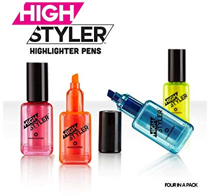 MUS Textmarker Neon Nagellack – 4 Stück