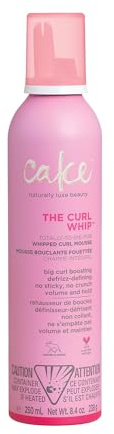 Cake Beauty Whipped Curl Defining & Volumizing Mousse – Aloe Vera Vitamin E for Flexible Hold - Vegan No Heat Curls Wavy Curly Hair Sulfate Cruelty Free Products For Women
