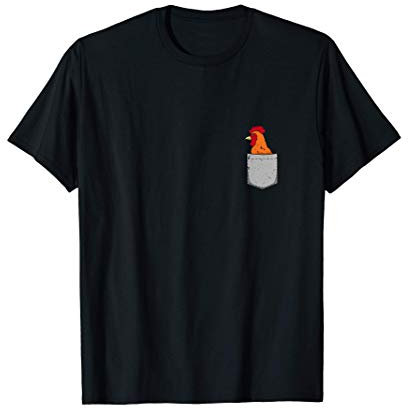 Lustige Henne in Tasche - Huhn Hähnchen Hahn Geschenk T-Shirt