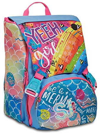 SJ GANG STYLE JAM GANG Zaino Estensibile Big Oceanled Girl ZAINO ESTENDIBILE BIG, Bambine e ragazze, Multicolore, Taglia unica