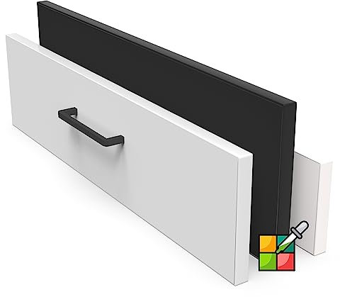 X57 Schubladenfront nach Maß - Schubladenblende - Backofenblende - Möbelfront - Holzblende - Frontblende (Lichtgrau)