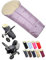 BambiniWelt by Rafael K. Fußsack [Winterfußsack für Kinderwagen] Buggy Schlitten Kuschelsack universal in Mumienform mit Lammwolle Größe anpassbar warm mit Reißverschluss waschbar (Flieder)