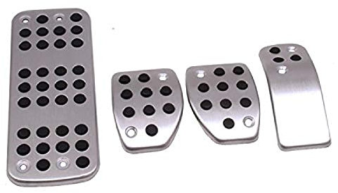 Auto-Tretauto-Gas-Fußstütze Modifizierte Pedalauflageplatte, passend für Pe UG&eot 207 301 307 208 2008 308 408 Cc/Citroen C3 C4/DS 3 4 6 DS3 DS4 DS6 (Color : at),at
