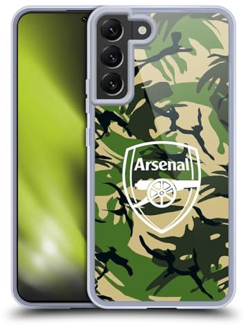 Head Case Designs Offizielle Arsenal FC Störendes Tarnmuster Logos Soft Gel Handyhülle Hülle kompatibel mit Samsung Galaxy S22+ 5G