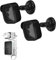 HOLACA Blink Outdoor Camera Halterung, wetterfeste Schutzhülle und um 360 Grad verstellbare Wandhalterung mit Blink Sync Modul 2 Halterung für Blink Outdoor Camera (Black 2Pack)
