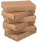 Rayher Streichholzschachteln XL, groß, 11 x 6,5 x 2 cm, 6 Schachteln zum Basteln und Dekorieren, blanko, leer, kraft, stabile braune Pappe FSC zertifiziert, 67381521