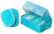 Waschbare und wiederverwendbare Make-up Entferner Pads von Lilly Skin – Rechteckige Mikrofaser-Reinigungs- und Peeling-Tücher für die Gesichtshaut – Box mit 7 Pads - Eisblau