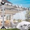 0.5x1m Clear Tarpaulin Heavy Duty Waterproof Outdoor Clear Tarp with Widen Eyelets,0.55mm Transparent Tarpaulin Pergola Cover Customizable,for Porch Patio Garden,for Dust,Rain,Snow