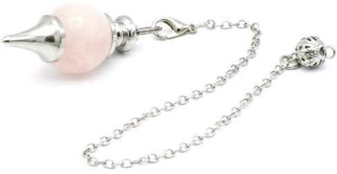 Miracles Minéraux Pendule divinatoire|Radiésthésie|ésothérisme|Pierre Naturelle|Pointe|cône|égyptien Thot|séphoroton|Merkaba|Pyramide (01 Séphoroton | Quartz Rose)