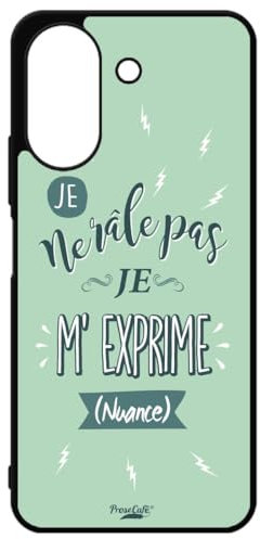 générique Coque pour Xiaomi Redmi 13C (4G) / Poco C65 - ProseCafé© Coque Humour : Je ne râle Pas Je m'exprime - Coque Noire TPU Souple