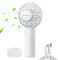 NIUAWASA Tragbarer Mini-Ventilator, leistungsstarker Handventilator USB wiederaufladbar 3 Geschwindigkeiten kleiner Handventilator für Reise-Make-up Wimpernventilator für Kinder Mädchen Frauen (Weiß)