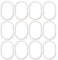 Mabta 12Pcs Strong Bendable C Hanging Shower Curtain Rod Hanger White Outdoor Sink With Hose Hook Up For Camping