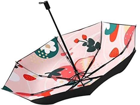 OUYUE Paraguas Sombrilla Manual Plegable, Sombrilla De Doble Capa, Sombrilla Femenina De Verano, Protección Super UV, Sombrilla para Sol Y Lluvia Paraguas Plegable