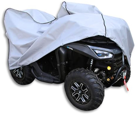 Premium Universal wasserdichtes Quad mit Kofferraumabdeckung Koffer Langlebig Schützt 4 Räder vor Schnee, Regen und Sonne Schnelle Montage Größe L