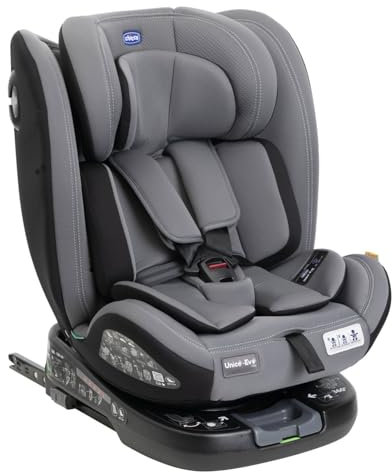 Chicco Unico Evo I-Size, Autositz 0-36 Kg, homologiert ECE R129/03, Isofix 360° drehbar und neigbar, Gruppe 0+/1/2/3 von 0 bis 12 Jahre