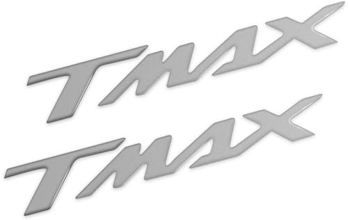 YuanXuanNa TMAX 2001-2019 Moto Adesivi Strisce Laterali Logo Embiem Racing Fairing Decal 3D Adesivi Decorativi Argento Resina Epossidica Sportivo