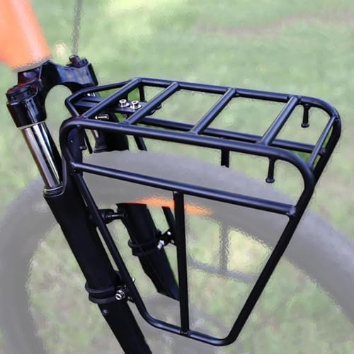 Bikes Pannier Rack, Cycle Front Rack, Adjustable bikes Rack, 25KG Capacity Cycle Steel Pannier Rack for Mountain Cycle