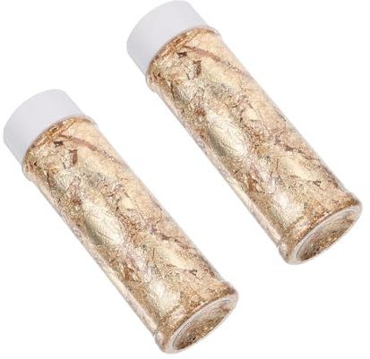 Ciieeo Flaschen Goldfolien-flocken Für Tortendekoration Essbare Goldsprinkles Für Kuchen Bastelprojekte Und Nail Art Für Hochzeiten Und Feste