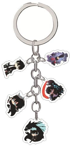 Solo Levelings Schlüsselanhänger Mit Fünf Figuren Anime Figur Cosplay Zubehör Solo Levelings Anhänger Deko, Acryl