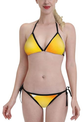 Triangel Bikini Damen Set Mango-Drucke Bikini Sets Sommer Sexy Zweiteiliger Badeanzüge, Für Spa, Sport, Pool