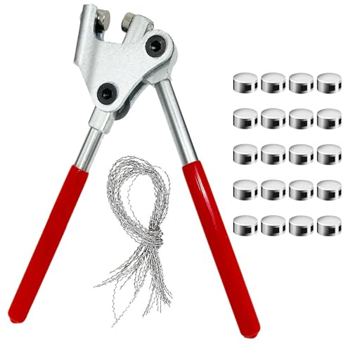 chuanhylis Plombenzange set, Hohe Härte Plombenzange set mit Prägung, Plombieren von Stromzählern, Komplettes Zubehör für Dichte Stromzähler, Wasserzähler, Gaszähler