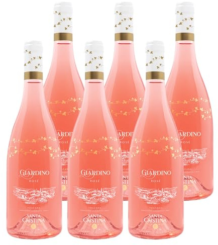 Antinori Santa Cristina Giardino Vino Rosè 2024 | Vino Rosato della Toscana Antinori | Bottiglia da 750ml (6 Bottiglie)