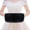 KBNIAN Manguito de calentador de manos Manguito de piel sintética para calentar las manos 35 * 18 cm Manguito gruesa cálida Forro de cachemir artificial para mujer Chica en invierno (Negro)