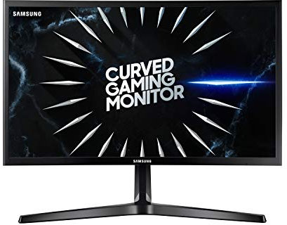 Samsung Monitor Gaming CRG5 (C24RG52), Curvo (1800R), 24, 1920x1080 (Full HD), VA, 144 Hz, 4 ms, FreeSync, HDMI, Display Port, Ingresso Audio, Eye Saver Mode, Flicker Free, Nero