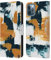 Head Case Designs Offizielle Haley Bush Abstrakt Marinen Gold Weiß Muster Gemaelde Leder-Wallet-Hülle Kompatibel mit Apple iPhone 12 / iPhone 12 Pro