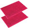 PANA 'Paris' Badeteppich-Set • Flauschige Vorleger für Badezimmer und WC • Badteppich rutschfest & waschbar • Chenille Badematte • 2er Pack • Größe: 50 x 80 cm • Farbe: Fuchsia