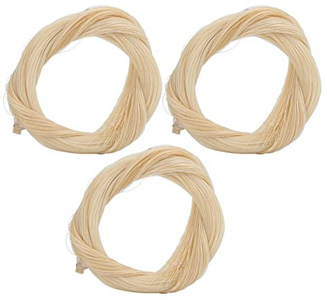 Crine di Cavallo per Violino, 3 Pezzi di Crine di Cavallo Bianco per Accessori Musicali di Ricambio per Violino per Viola/violoncello