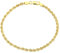 Elegano 9ct Yellow Gold 7.5” Women’s Bracelet – Entwined Rope Chain