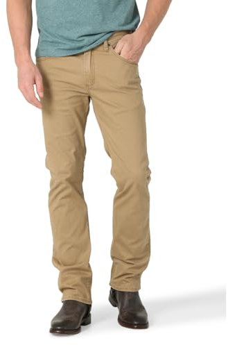 Wrangler Authentics Slim Fit Straight Leg Jean, Beige, 36W / 30L Hommes