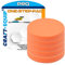 5er Sparpack Craft-Equip PRO RO Polierschwamm Polierpad mit Klettverschluss Made IN EU (5er Sparpack 80mm RO Polierschwamm One-Step Orange)