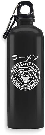 Ramen Bouteille d'eau traditionnelle japonaise gravée Art en acier inoxydable Sport étanche Grande capacité