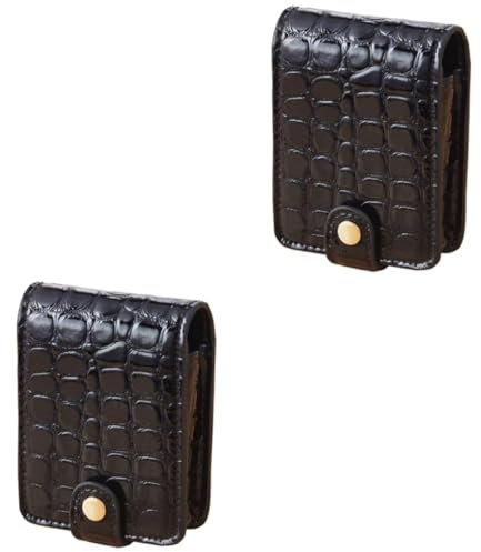 POPETPOP Makeup Storage Organizer Box 2 pcs Mini Lipsticks Mini Cosmetic Bag Lipstick Organizer Bag Lipstick Bag Lipstick case Small Lipstick Box Cosmetic Organizer Case