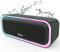 DOSS Enceinte Bluetooth, Haut Parleur Portable sans Fil avec Bass Puissantes, Étanche IPX6, Lumières Multicolores,Autonomie 20H, Double Appairage Stéréo, Vert
