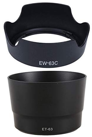 Gegenlichtblende für EF-S: 1 Stück EW-63C EW63C 18-55 mm F / 3,5-5,6 IS Gegenlichtblende und 1 Stück ET-63 55-250 mm F4-5.6 IS Gegenlichtblende, 2 Stück