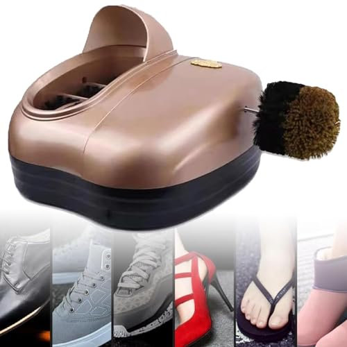 WQZStar Macchina lustrascarpe Multifunzione Macchina per la Pulizia della Suola Completamente Automatica, Macchina lustrascarpe elettrica per Hall dell'hotel, induzione Automatica, 3D Water Cy