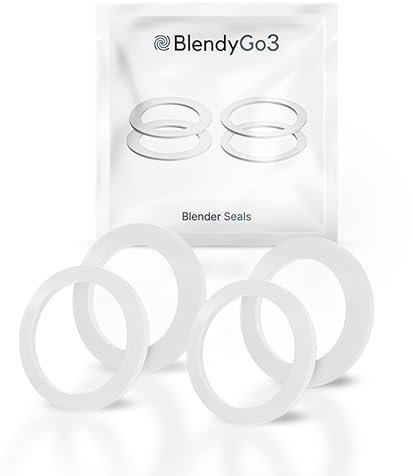BlendyGo 3 Dichtungsringe Set für BlendyGo 3 – Silikon Dichtungen für tragbaren Mixer, Mini Blender, Smoothie Maker & To-Go Mixer, Original Ersatzteile & Zubehör