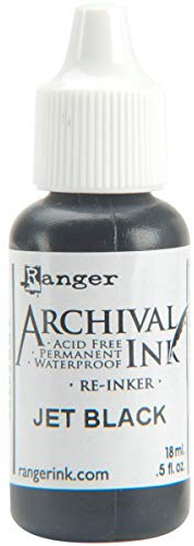 Archival Pad Re-Inker .5oz-Jet Black