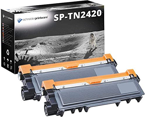 2 Schneider Printware Toner | 100% höhere Reichweite | kompatibel zu Brother TN-2420 für Brother DCP-L2510D, DCP-L2530DW, DCP-L2550DN, HL-L2310D L2350DW L2370DN HL-L2375DW MFC-L2710DW L2730DW L2750DW