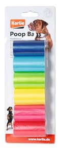 Karlie Kotbeutel Regenbogen, Hundekotbeutel, Plastik (recyclebar), Mehrfarbig- 6x20 Stück