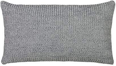 Blomus - FILO - Kissen/Zierkissen/Sofakissen/Kuschelkissen - Baumwolle - Gunmetal Melange/Grau/Melange - 500mm x 500mm - Gunmetal Melange -