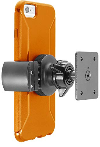 iBOLT Moto-Vise XL AMPS Heavy Duty Metal Drill Base AMPS Mount for Smartphones, Midsize Tablets, Nintendo Switch from 2.75 inches to 5 inches wide- Great for Trucks, Wall mounting, Commercial Vehicles