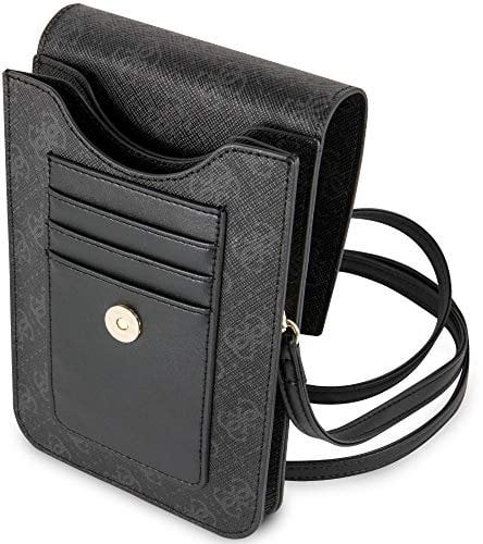 Guess Guwbsqgbk, Portefeuille bi-Pliable Mixte, Noir, Taille Unique