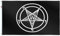 rungift Baphomet Flagge Kirche des Satans 91 x 152 cm, für den Außenbereich, groß, moderat und draußen, strapazierfähiges 100D Polyester, Messingösen für einfache Anbringung, Templer-Order-Flaggen