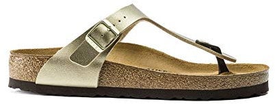 Birkenstock Gizeh, Sandali Donna, Flor Gold, 40 EU
